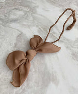 arnew hair ties Brown Bow Wire Tie