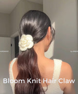 arnew hair claws Bloom knit hair claw