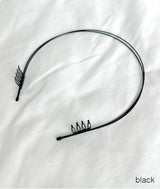 arnew headbands Black(2ea) Airy Back Band (hair backband)