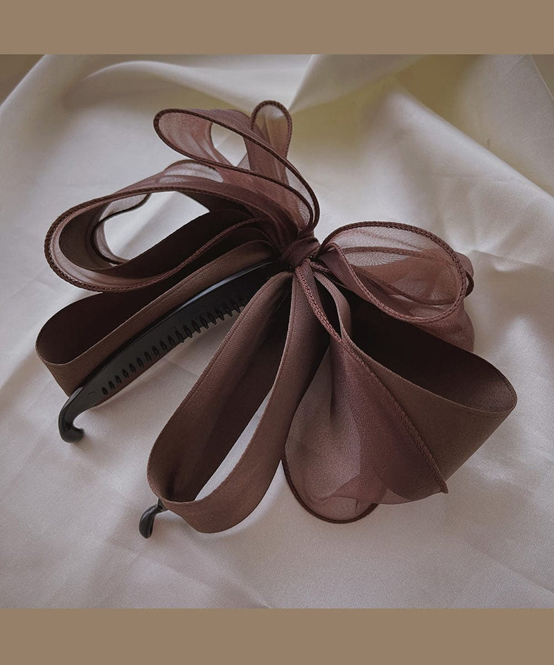arnew banana clip Brown Romantic Brown Banana Hairclip