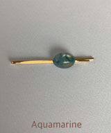 arnew Hair Accessories Aquamarine Naomi Gemstone Fine Pin