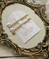 arnew Hair Accessories Pearl Screw Pin