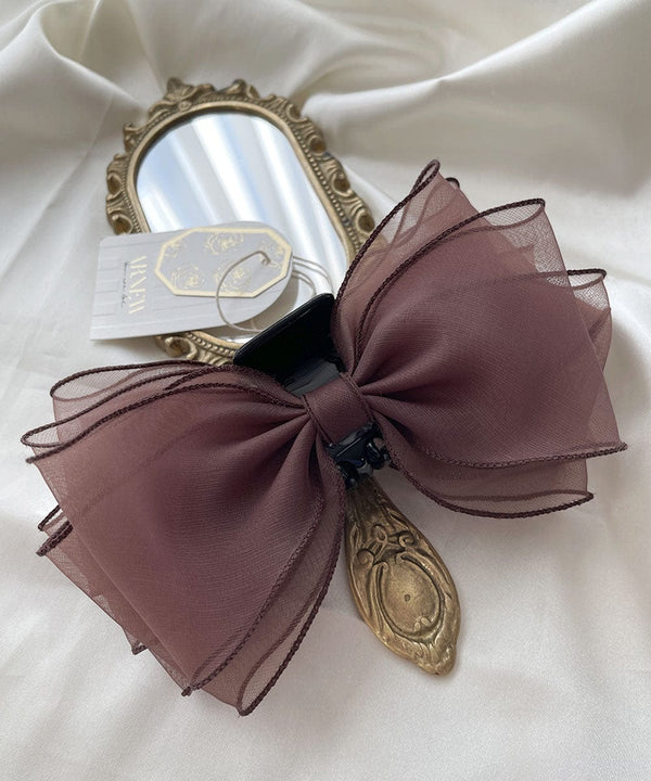 arnew hair claws Amor Fall Big Ribbon Hair Claw
