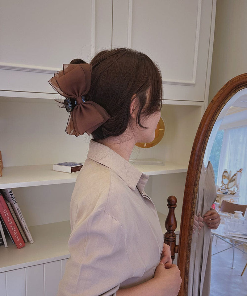 arnew hair claws Copy of Amor Big Ribbon Hair Claw