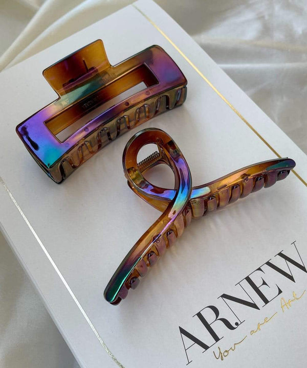 arnew Hair Claws & Clips Brown aurora hair claw