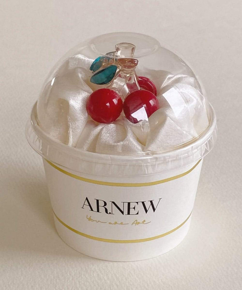 arnew hair claws Silk Cupcake Scrunchie ponytail hoder