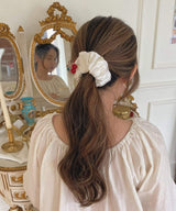arnew hair claws Silk Cupcake Scrunchie ponytail hoder