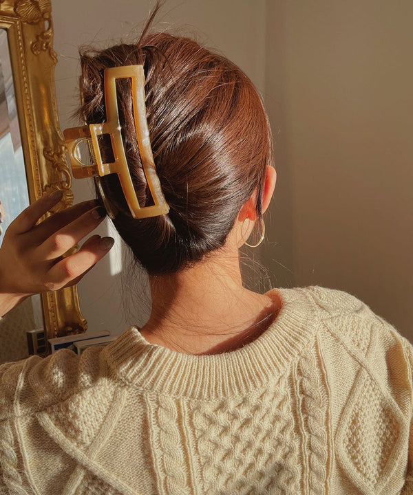 arnew hair claws Square Long Hairclawclip