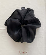 arnew hair ties Black Arkle Fabric  Scrunchie