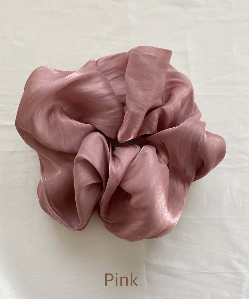 arnew hair ties Pink Arkle Fabric  Scrunchie