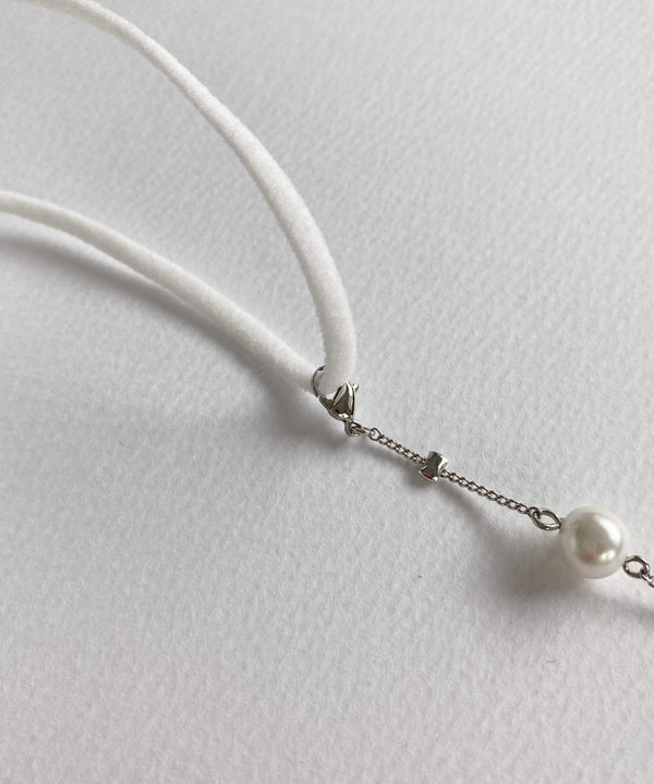 arnew Jewelry Ananias Pearl Necklace Mask Straps